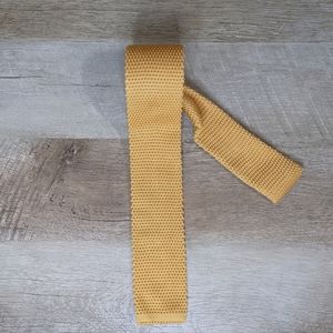 Saddlebred Yellow Polyester Knit Tie